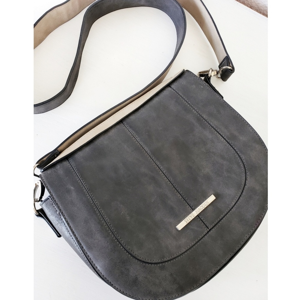 Gray Steve madden satchel crossbody